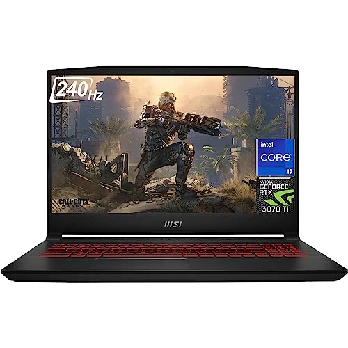 MSI 2023 Newest Katana GF66 Gaming Laptop, 15.6" FHD 240Hz Display, Intel Core i9-12900H, NVIDIA GeForce RTX 3070 Ti, 32GB DDR5 RAM, 1TB SSD, Backlit Keyboard, Wi-Fi6, Bluetooth, Windows 11 Home