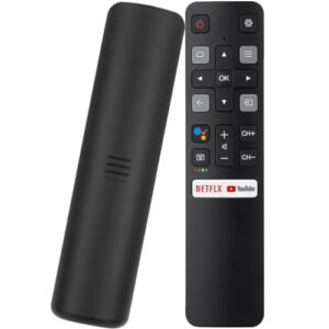 rc802v universal remote control for all tcl smart tvs, tv remote replacement for all tcl android tv (no voice function)