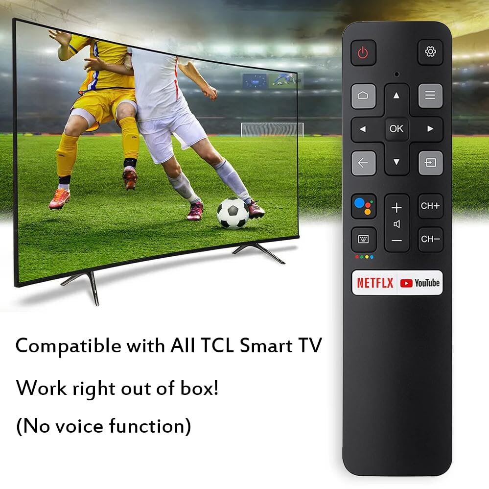 RC802V Universal Remote Control for All TCL Smart TVs, TV Remote Replacement for All TCL Android TV (NO Voice Function)