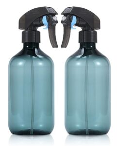 yebeauty plant mister spray bottle, 2pcs 17oz 500ml fine mist plant atomizer watering sprayer bottle for gardening cleaning solution with top pump trigger water, clear blue