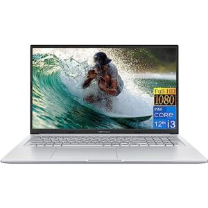 asus 2023 newest vivobook laptop, 17.3" fhd display, intel core i3-1220p (beats i5-1235u) processor (10 cores), 16gb ram, 512gb ssd, usb type-a&c, wi-fi 6, fingerprint, windows 11 home