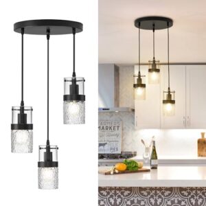 lms black 3-light pendant fixtures, adjustable kitchen hanging light fixture, cluster pendant lights, lms-188