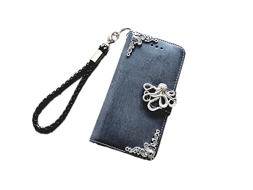 Octopus phone leather wallet removable case for iPhone X XS XR 11 12 13 14 Pro Max Samsung S23 S22 S21 S20 Ultra Note 20 10 Plus Mn1309