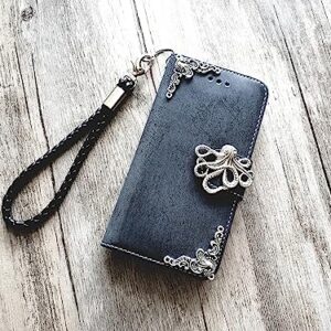 Octopus phone leather wallet removable case for iPhone X XS XR 11 12 13 14 Pro Max Samsung S23 S22 S21 S20 Ultra Note 20 10 Plus Mn1309