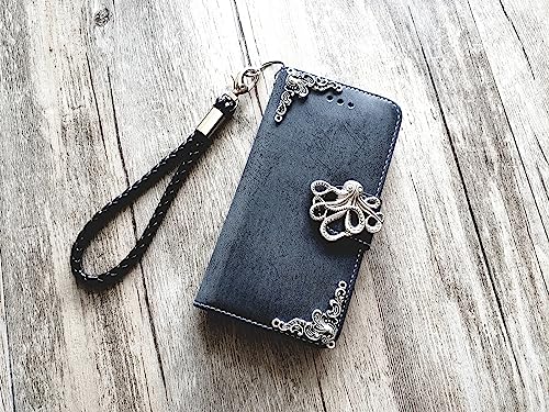 Octopus phone leather wallet removable case for iPhone X XS XR 11 12 13 14 Pro Max Samsung S23 S22 S21 S20 Ultra Note 20 10 Plus Mn1309