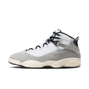 air jordan 6 rings fj4650-077 men's cement gray leather basketball sneaker shoes (us_footwear_size_system, adult, men, numeric, medium, numeric_10_point_5)