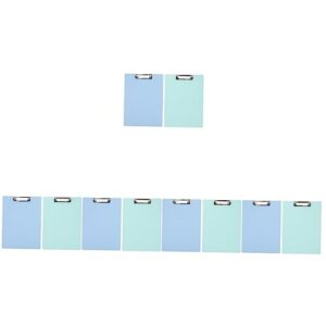 STOBOK Plastic Folders Clip Organizer File Board 10 Pcs A4 Folder Board Nursing Clip Board Multi Pack Clipboards Clip Boards Office Supplies Exam Paper Clips Hardcover Plastic Folder