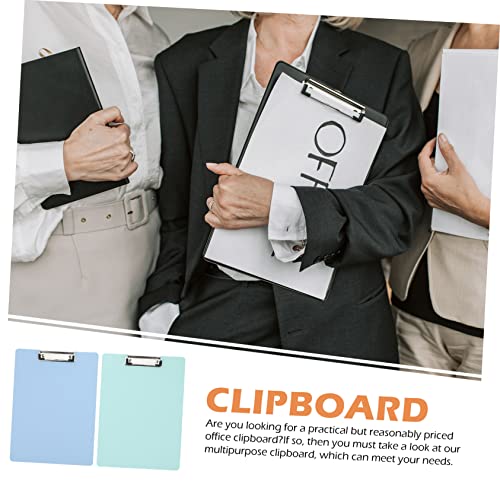 STOBOK Plastic Folders Clip Organizer File Board 10 Pcs A4 Folder Board Nursing Clip Board Multi Pack Clipboards Clip Boards Office Supplies Exam Paper Clips Hardcover Plastic Folder