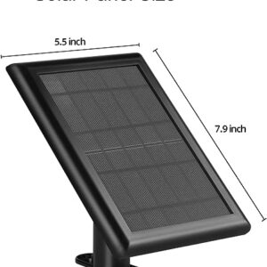 Ring Solar Panel, 5W Solar Panels for Ring Stick Up Cam/Ring Spotlight Cam Battery/Spotlight Cam Plus/Spotlight Cam Pro/Outdoor Wireless Security Camera with 13FT Micro USB C Cable