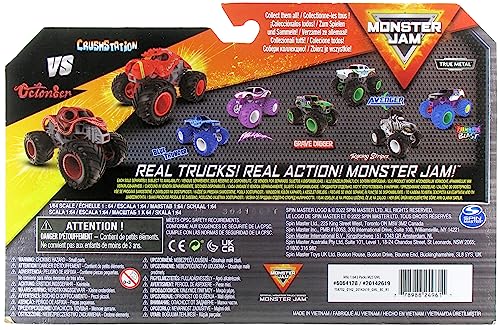 Monster Jam 2023 Official 1:64 Scale Diecast Truck 2-Pack Series 25 Octon8er vs Crushstation