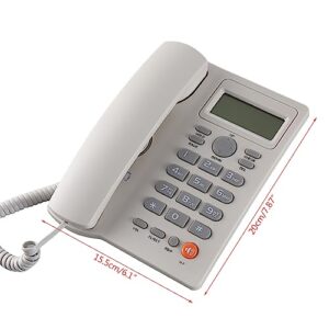Corded Landline Phone Big Button Household Hotel Business Desktop Landline Telephone with LCD Display KX-T2025 Landline Phone Standard Phone Telephones Landline Corded with Answering Machine