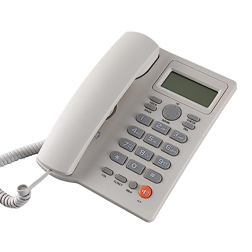 Corded Landline Phone Big Button Household Hotel Business Desktop Landline Telephone with LCD Display KX-T2025 Landline Phone Standard Phone Telephones Landline Corded with Answering Machine