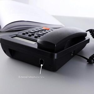 Corded Landline Phone Big Button Household Hotel Business Desktop Landline Telephone with LCD Display KX-T2016 Landline Phone Standard Phone Telephones Landline Corded with Answering Machine