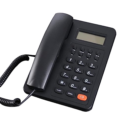 Corded Landline Phone Big Button Household Hotel Business Desktop Landline Telephone with LCD Display KX-T2016 Landline Phone Standard Phone Telephones Landline Corded with Answering Machine