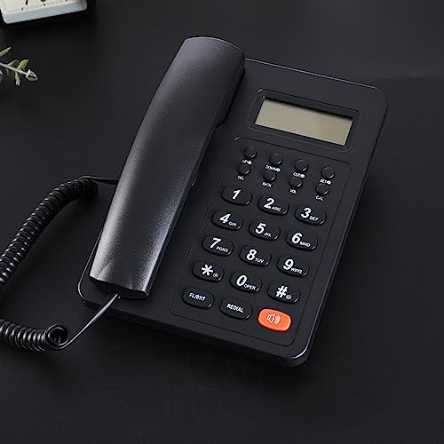 Corded Landline Phone Big Button Household Hotel Business Desktop Landline Telephone with LCD Display KX-T2016 Landline Phone Standard Phone Telephones Landline Corded with Answering Machine