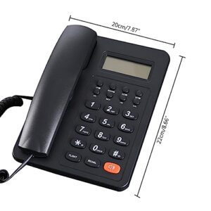 Corded Landline Phone Big Button Household Hotel Business Desktop Landline Telephone with LCD Display KX-T2016 Landline Phone Standard Phone Telephones Landline Corded with Answering Machine