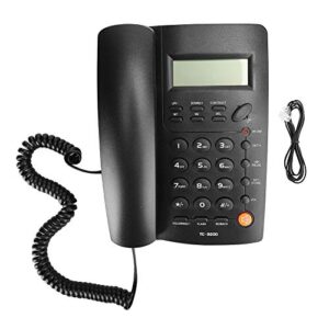 Business Telephone, 2 Groups Family Memory ABS TC-9200 Music Retention Landline Phone Hands Free Call for Office for Hotel