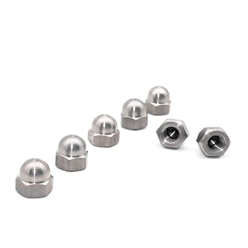 ZIFARM Nuts, Pure Titanium Acorn Cap Nuts (Size : M10 2pcs)