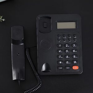 Corded Landline Phone Big Button Household Hotel Business Desktop Landline Telephone with LCD Display KX-T2016 Corded Telephone Home and Office Use Basic Telephone Simple Telephone