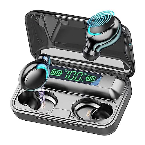 Wewdigi Bluetooth Earphones Noise-canceling Headphones Sports Headphones Lightweight Headphones Waterproof Stereo Earphones with Built-in Microphone Earphones