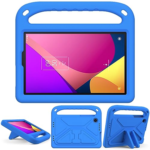 XunyLyee Case Kids for TCL Tab 8 LE (8.0 Inch) Model 9137W EVA Shockproof Handle Light Weight Stand Cover, Blue