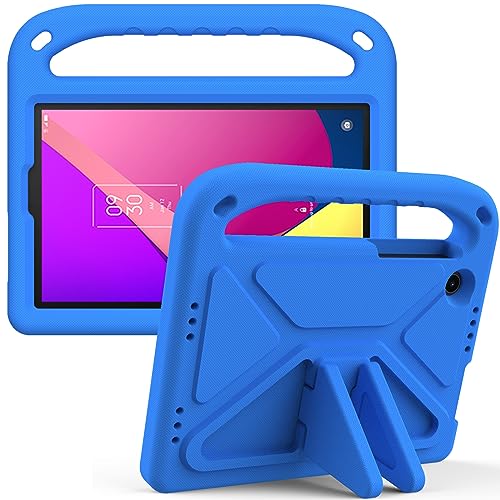 XunyLyee Case Kids for TCL Tab 8 LE (8.0 Inch) Model 9137W EVA Shockproof Handle Light Weight Stand Cover, Blue