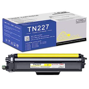1 pack tn227 yellow toner cartridge high yield compatible tn227 replacement for brother mfc-l3770cdw l3710cw l3750cdw hl-3210cw 3270cdw 3290cdw dcp-l3510cdw l3550cdw printer