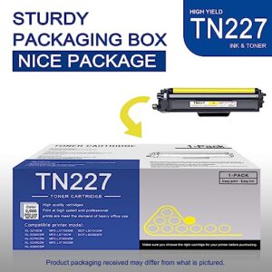 1 Pack TN227 Yellow Toner Cartridge High Yield Compatible TN227 Replacement for Brother MFC-L3770CDW L3710CW L3750CDW HL-3210CW 3270CDW 3290CDW DCP-L3510CDW L3550CDW Printer