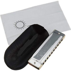 WAAZVXS Diatonic Harmonica 10 Holes 20 Notes Blues Harp Key C Stainless Steel Cover Musical Instruments (Color : Key Low Eb)