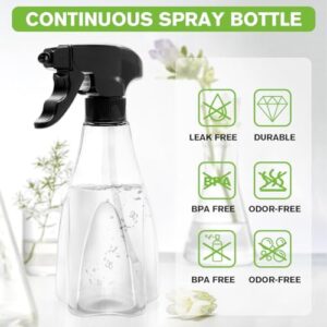 Showvigor Hair Spray Bottle Continuous Water Mister Spray Empty Ultra Fine for Hair Styling, Pets, Plants, Cleaning, Misting & Skin Care, Salons, for Taming Hair in Morning, Curly Hair.（11OZ/330ML）