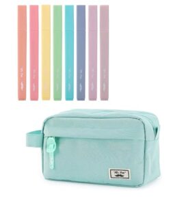 mr. pen- aesthetic cute highlighters set and large capacity pencil case