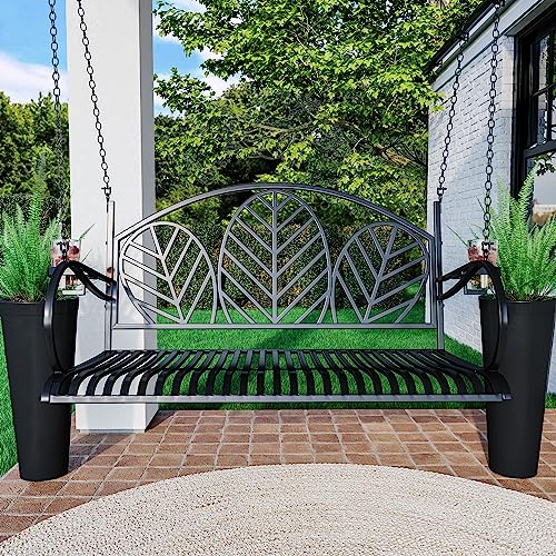 Live Casual Heavy Duty 800 Lb Palm Springs Metal Porch Swing