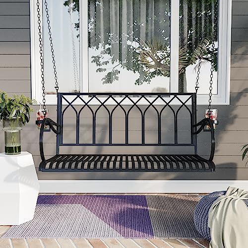 Live Casual Heavy Duty 800 Lb Canterbury Metal Porch Swing