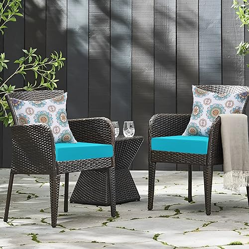 PrimePatio Outdoor Chair Cushions Set for Garden Furniture, Outdoor Cushions for Patio Furniture 24x24 Inch Waterproof Patio Deep Seat & Back Cushion, Replacement Cushions for Sofa Couch