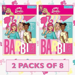 Unique Barbie Barbie Party Favors Bags | 16 Pack | Barbie Goodie Bags for Birthday Party | Sticker