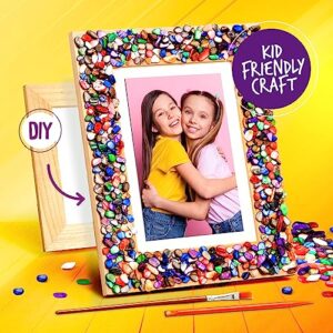 DIY Mosaic Picture Frame Kit for Kids - Arts and Craft Kits for Girls & Boys - Crafts for 6-14 Year Old - Photo Birthday Gifts for Ages 6, 7, 8, 9, 10, 11, 12, Gift for Teens, Tweens, 6-8, 8-12, 10-12