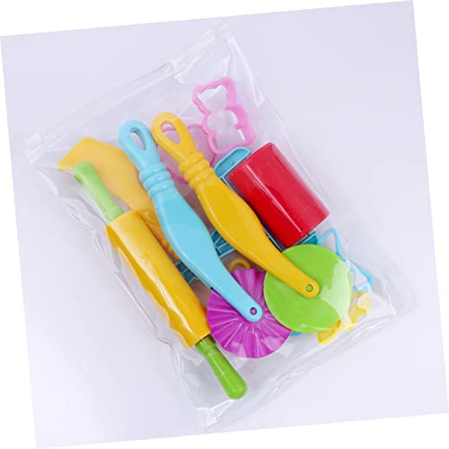 DECHOUS Kid Toys 11pcs Clay Modeling Tools Clay Tools Kids Playset Clay DIY Assorted Designs Tools Color Clay Dough Tools Puzzle Plasticine Extruder Kids Educational Educational Toys