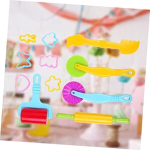 DECHOUS Kid Toys 11pcs Clay Modeling Tools Clay Tools Kids Playset Clay DIY Assorted Designs Tools Color Clay Dough Tools Puzzle Plasticine Extruder Kids Educational Educational Toys