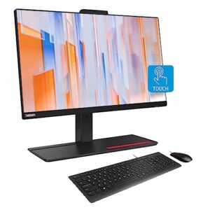 lenovo thinkcentre m90a business all-in-one computer, 23.8" fhd ips touchscreen, intel core i5-10400 processor, 16gb ram, 1tb pcie ssd, wi-fi, webcam, dvd-rw, windows 11 pro, 3 years onsite, black