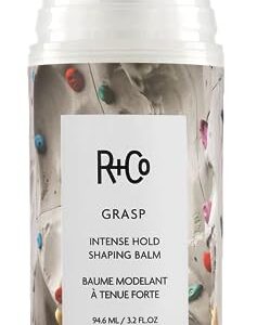 R+Co Grasp Intense Hold Styling Balm | Provides High Hold + Zero Crunch + Touchable Finish | Vegan + Cruelty-Free | 3 Oz