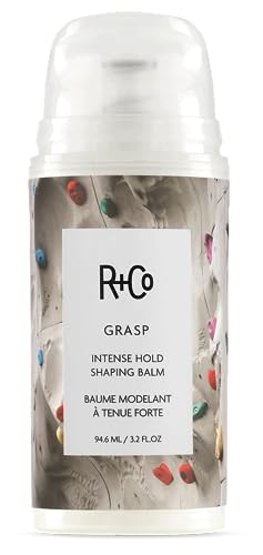 R+Co Grasp Intense Hold Styling Balm | Provides High Hold + Zero Crunch + Touchable Finish | Vegan + Cruelty-Free | 3 Oz