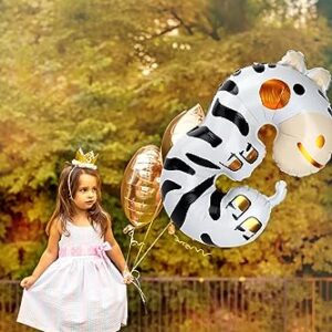 40 inch Number Balloons, Cartoon Zebra Balloon, Number 3 Balloon, Perfect Large Balloon for Fun 3rd 13 30 Birthday Decorations