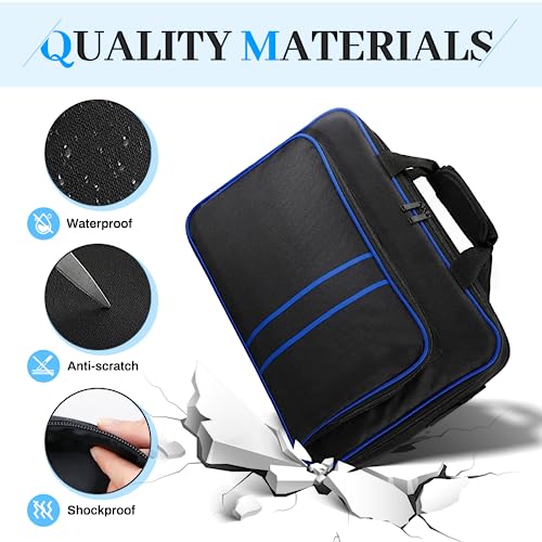 PS5 Travel Case, PS5 Bag Compatible with PlayStation 5 Console, PS5 Travel Bag Playstation 5 Carrying Case Console Digital, Disk Edition, Controller, Stand, Game Cards,PS5 Travel Case hHard Shell