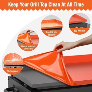 ERABAY 36" Silicone Griddle Mat for Blackstone, 【Upgraded Full-edge】Griddle Cover for Blackstone,Griddle Accessories for Blackstone (36 Inch)