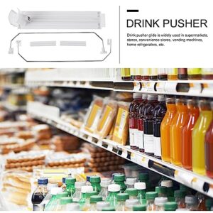 UPKOCH Shelf Drink Organizer Can Dispenser Pusher Glide Soda Can Rack Beverage Storage Holder Water Bottle Organizer for Refrigerator Beverages