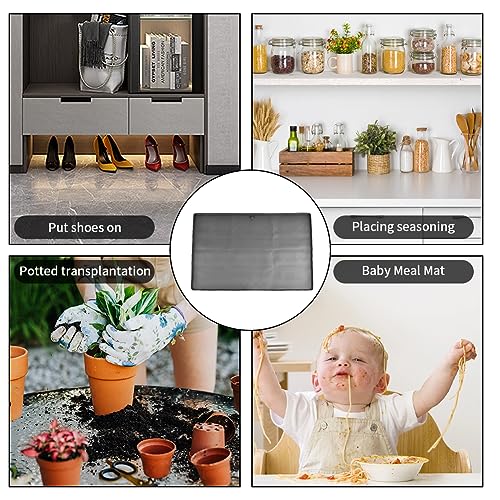 Under Sink Mat,34"X22" Under Sink Mat For Kitchen,Silicone Under Sink Liner,Wa-terproof Kitchen Cabinet Tray,Kitchen Bathroom Cabinet Mat And Protector For Drips Leaks Spills(size:33.86 x 22.05inch)