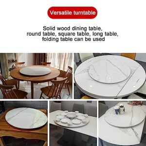 Natural Rock Slab Lazy Susan Dining Table Turntable Round Rotating Turntable 360 Degree Rotation Many Patterns Available Home Turntable (Color : B, Size : 80cm(32inch))