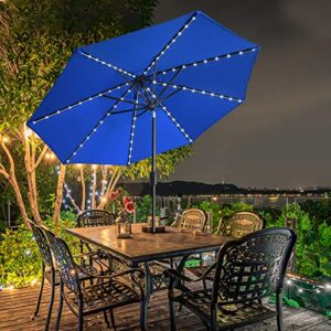 1 Set of Solar 9ft Sunumbrella Umbrella & Umbrella Cover