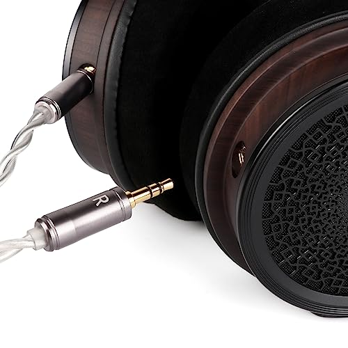 Linsoul HarmonicDyne Zeus Elite Wired Over-Ear Headphone, Flagship 50mm Suspension Diaphragm Open Back Headset, with 2 Custom IEM Cable for Audiophile Musician (Zeus Elite)