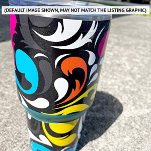 MightySkins Glossy Glitter Skin Compatible with Stanley The Quencher H2.0 FlowState 40 Oz Tumbler - Gangster Life | Protective, Durable High-Gloss Glitter Finish | Easy to Apply